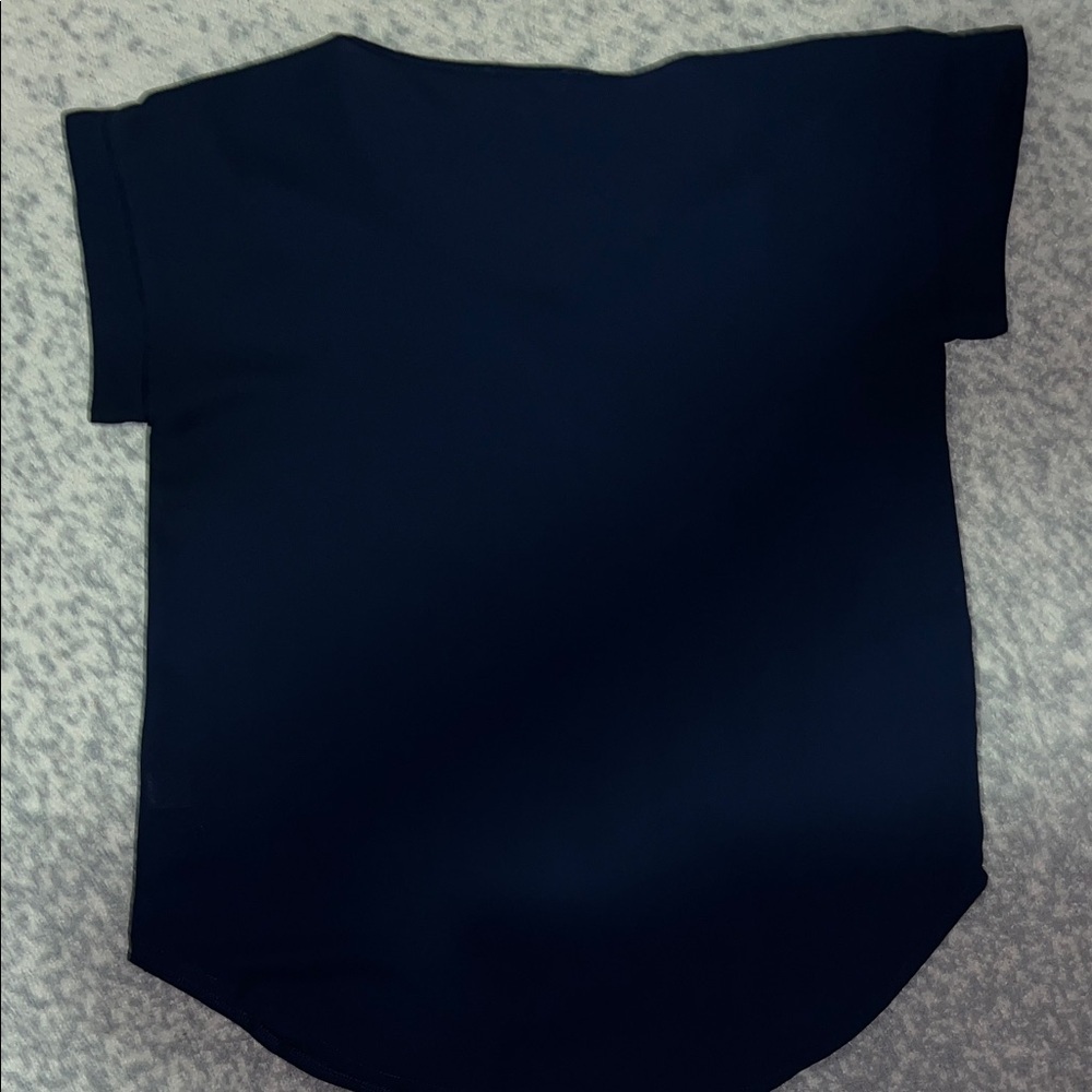 Zenana Outfitters Dark Blue Blouse with Gold Buttons - Picture 4 of 5